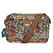 ililily X Disney Mickey Label Pattern Canvas Mini Shoulder Bag Retro Messenger Bag
