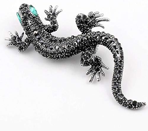 xianhuzhenzhen Popular Lizard Brooch for Women Shirt Cute Silver Gifts Fashion Jewellery Metal Cute for Women & Girls