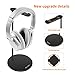 New Bee Headphone Stand/Holder Advanced Aluminum Gaming Headset Holder for All Headphone Sizes - Black