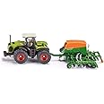 Siku 1826, Class Xerion Tractor with Amazone Cayenna 6001 Seeder, 1:87, Metal/Plastic, Green, Opening Filling Flap on Seeder