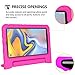 BMOUO Kids Case for Samsung Galaxy Tab A 8.0 2018 SM-T387, Shockproof Light Weight Protective Handle Stand Kids Case for Galaxy Tab A 8.0 Inch 2018 Release SM-T387 - Rose