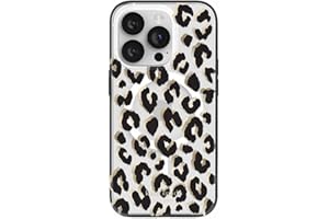 KATE SPADE NEW YORK Kate Spade Protective Hardshell Case w/MagSafe City Leopard Black | Compatible with iPhone 14 Pro