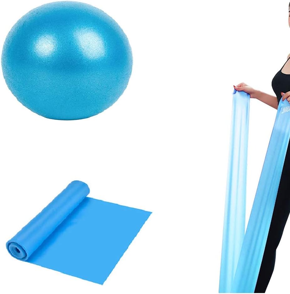 Lanjue Resistance Band & Exercise Ball for Barre，Yoga Bands Pilates