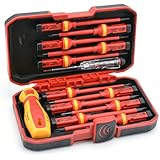 RDEER 1000V Insulated Screwdriver Set CR-V Magnetic Phillips Slotted Pozidriv Torx Screwdriver