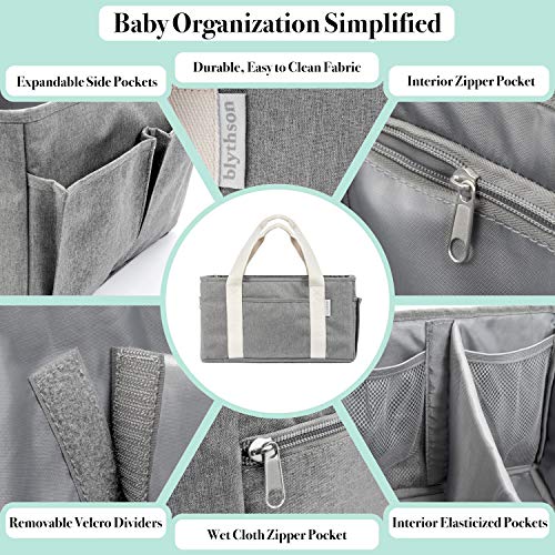 1 Diaper+Organizer+Multiple+Pockets+Compartments