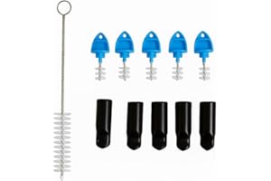 Beer Tap Cleaning Kit 14-Piece – Includes Draft Faucet Brush Set, Rubber Tap Covers, Tube Cleaners – Stainless Steel & Nylon 