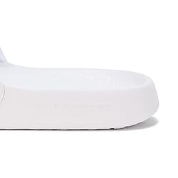 Lacoste Women's Serve Slide, White & Green Croc, 8