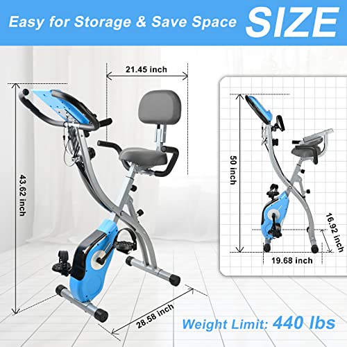 Stationary Bike Homcom Fitness Recumbent Bike Magnetic Resistance