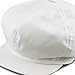 The Hat Depot 100% Cotton Plain Blank 6 Panel Newsboy Gatsby Apple Cabbie Cap Hat Made in USA (White)