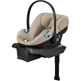 Cybex Aton G2 with Load Leg Base Infant Car Seat - Almond Beige | Lightweight Travel Car Seat for Baby &amp; Infant, Rear-Facing Only, Ages Up to 18 Months, Easy Installation