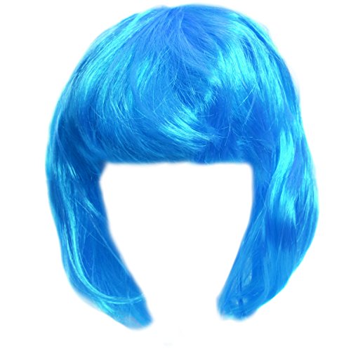 Costume Wig - Synthetic Wig - Colorful Bob Wig - Mod Wig by FunnyPartyHats
