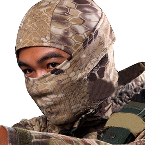 Susenstone 1PC Army Cycling Motorcycle Cap Hats Full Face Mask (Khaki) - Thumbnail 6