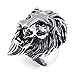 KONOV Men's Biker Vintage Stainless Steel Lion Ring, Size 9
