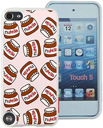 Cute Tumblr Nutella Pattern Case For Apple iPod Touch 6 Cover Hard Plastic Case - Black UQ