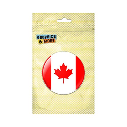 Canada National Country Flag Pinback Button Pin Badge - 1 Inch Diameter