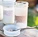 Blossom Mason and Canning Jar Storage Lid Caps, Silicone, For Wide Mouth Size Mason Jars, 4-Inches; Clear; Set of 4