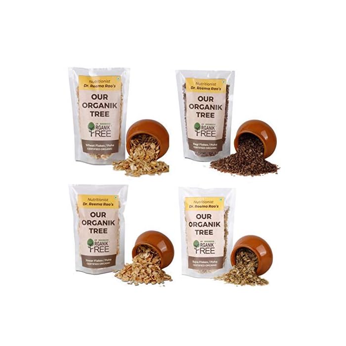 Buy Combo Pack Flakes/Poha Ragi/Finger Millet + Bajra/Pearl Millet