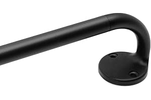 Blackout Curtain Rod 28-48, 3/4 Inch Curtain Rods for Windows Adjustable, Wrap Around Heavy Duty Telescoping Curtain Rods for