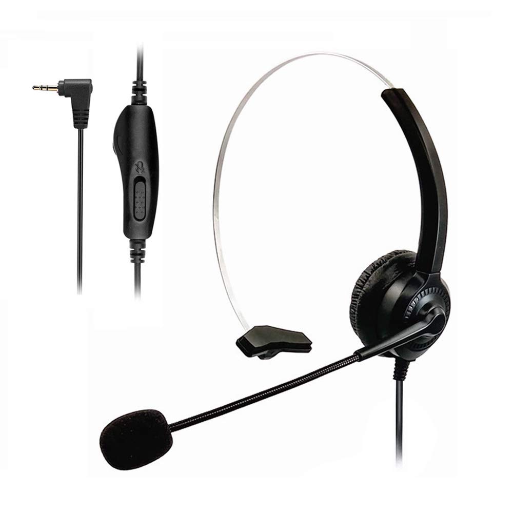 Photo 1 of Cosyplus 2.5mm Telephone Headset Monaural with Noise Cancelling Microphone for DECT AT&T ML17929 Vtech Panasonic KX-T7630 Polycom Clarity XLC3.4 Office IP and Cordless Dect Phones?T10?