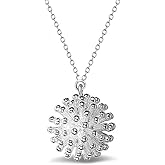 Helen de Lete Original Dandelion Plants 925 Sterling Silver Pendant Necklace For Women