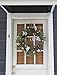 The Wreath Depot Windsor Silk Spring and Summer Door Wreath 24 Inch, White Storage Gift Box Included