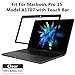 Bubble Free HD Clear Screen Protector Film for MacBook Pro (15-inch, 2016&2017) - Model A1707, with Touch Bar and Thunderbolt 3 Ports