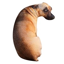 XIAOHONG 3D Dog Throw Pillow Stuffed Animal Throw
