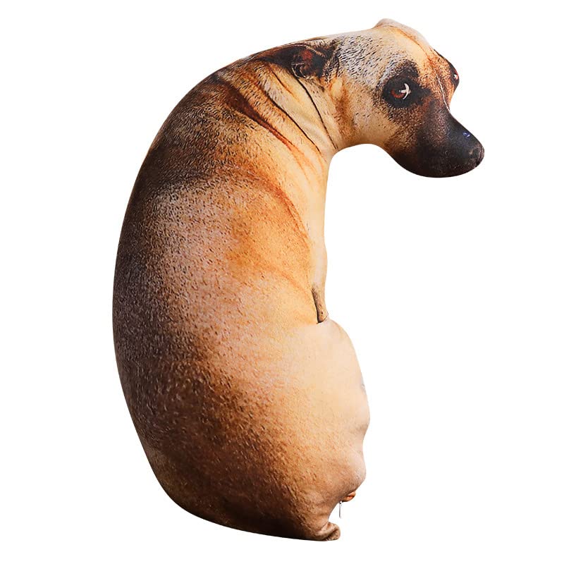 XIAOHONG 3D Dog Throw Pillow Stuffed Animal Throw
