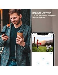 Cámara de seguridad inalámbrica al aire libre Luowice 1080P Cámara IP WiFi 180 grados Vista panorámica de ojo de pez CCTV Cámara de visión nocturna 100 pies a prueba de agua