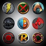 DC Comics Superheroes Magnets Aquaman Captain Marvel (Shazam) Martian Manhunter Punisher Harley Quinn Daredevil Hawkman Deathstroke Robin Fridge magnets 1.75