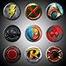 DC Comics Superheroes Magnets Aquaman Captain Marvel (Shazam) Martian Manhunter Punisher Harley Quinn Daredevil Hawkman Deathstroke Robin Fridge magnets 1.75