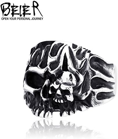 Rainy Today Ring New arrival! New Design Vintage Fashion Cyclops Skull Ring BR2100 US size 13.0