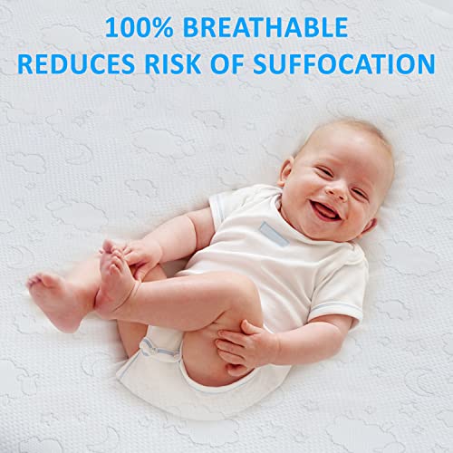Crib Mattress, Premium Zero Pressure Foam Baby Mattress, NUKLOR Double