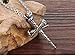 Men's 316L Stainless Steel Nail Cross Pendant Necklace 21.7inch