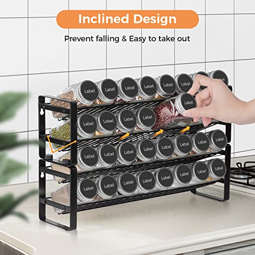 JONYJ Spice Rack Organizer for 4tier Spice Organizer