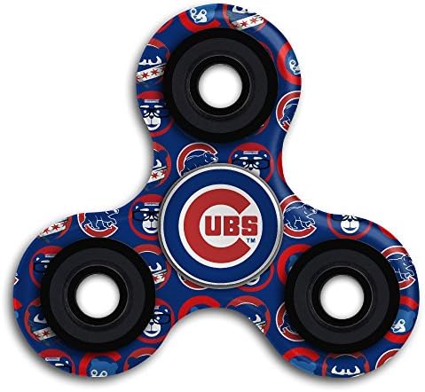 Chicago Baseball Team EDC Tri Fidget Spinner Hand Spinner Finger Spinner Finger Toy Relieve Stress High Speed Focus Toy For ADD, ADHD, Anxiety And Autism Adult Children