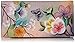 Anuschka Women's Genuine Leather Checkbook Cover | Hand Painted Original Artwork | Japanese Garden