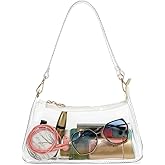 LOXOMU Clear Purse Stadium Approved, Small Crossbody Bag Shoulder Handbag for Women