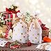 Frienda 30 Pack Treat Bags with Drawstring Candy Bags, Plastic Favor Bag Drawstring Cookie Bags for Christmas Wedding Party Birthday Engagement Holiday Favor