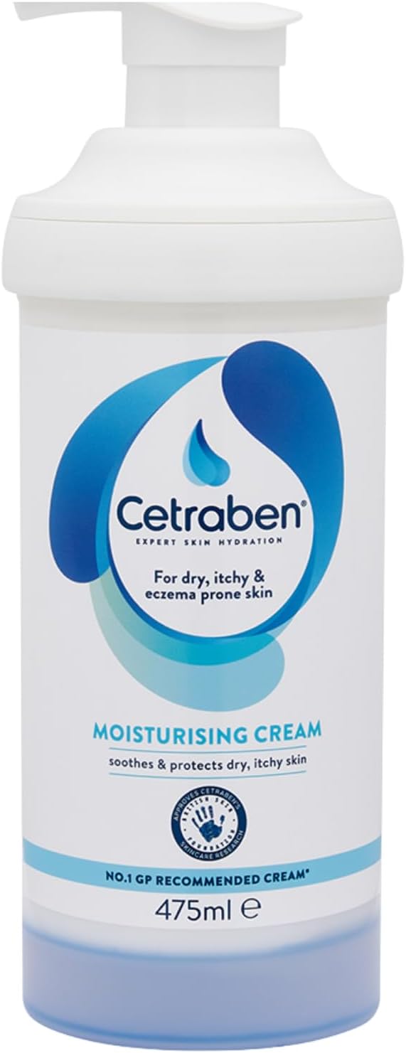 Cetraben Moisturising Cream 475ml for Dry Sensitive Skin Fragrance Free