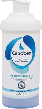 Cetraben Moisturising Cream 475ml for Dry Sensitive Skin Fragrance Free
