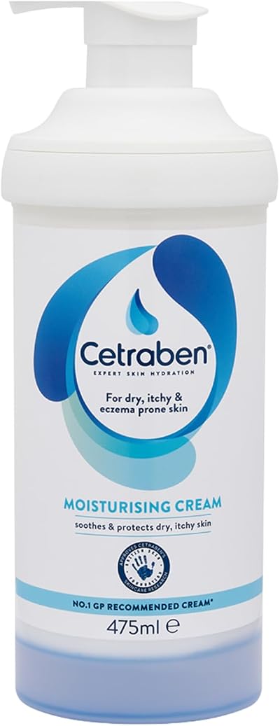 Cetraben Moisturising Cream 475ml for Dry Sensitive Skin Fragrance Free