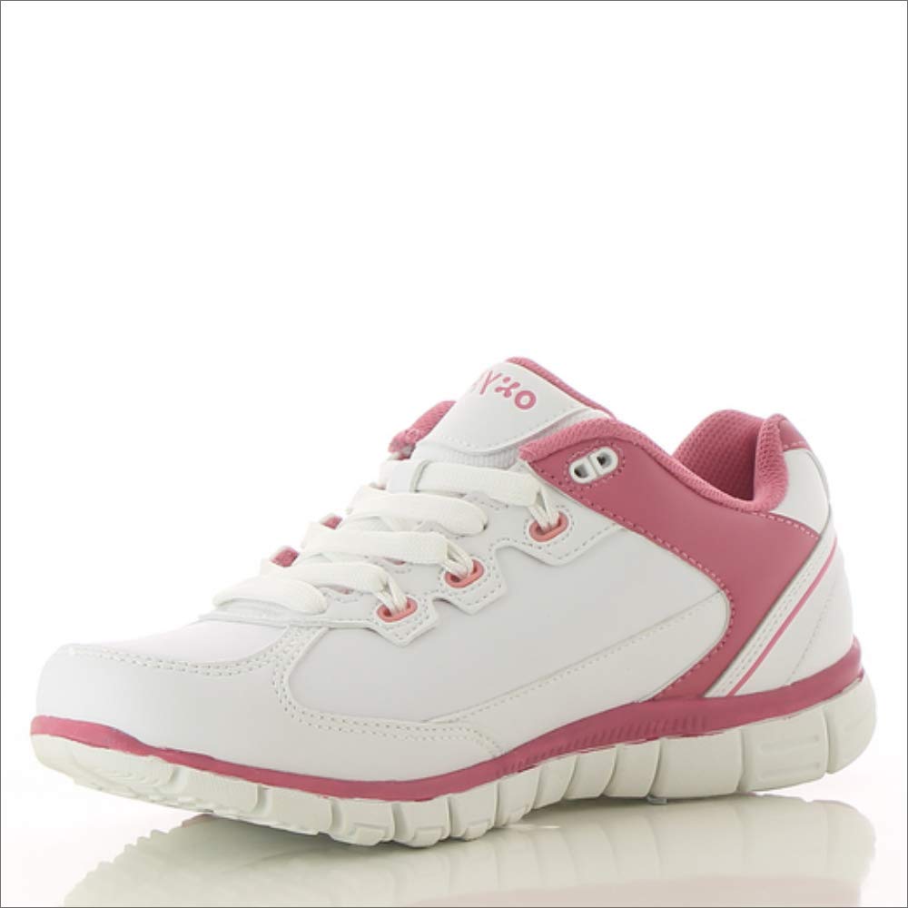 Oxypas Sunny Professionelle Work Shoes for Medical/Maintenance/Gastro, White/Fuchsia (Fuchsia), 5 UK (38 EU)