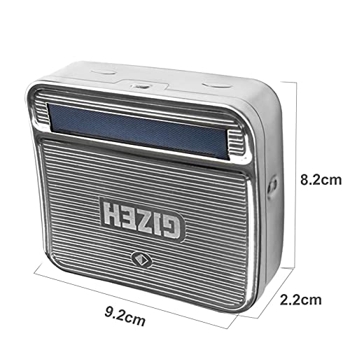 Automatic Rolling Box, Zooqi Cigarette Rolling Machine Portable Metal Box, Pocket Size Compact Weed Box for Rolling Tobacco, Smoking Roller and Storage Case (Silver)