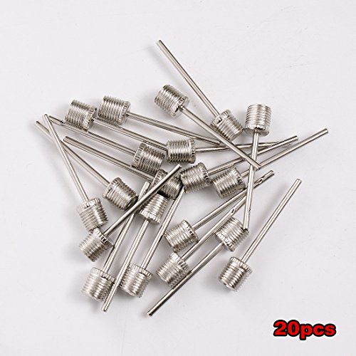 Ball Pump Inflating Needle Sports Equipment Parts Accessories for Football and Basketball, 20 Pcs - Thumbnail 2