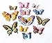 Butterfly Wall Decals 24Pcs 3D Butterflies Stickers Removable Mural Decor for Kids Room Bedroom Decor Living Room Decor (Luminous)