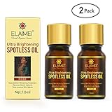 2 PACK Ultra Brightening Spotless Oil Skin Care Natural Pure Dark Spots Remove Ance Burn Strentch Marks Scar Removal Brightening Skin (10 ml) (spotless oil)
