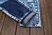 Men's Ripped Badges Slim Fit Jeans Blue A161 40