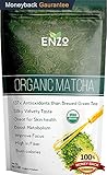 Enzo Organic Matcha Ceremonial Grade Green Tea Powder, Tropical Green - 4 Ounce