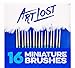 Art Lost Detail Paint Brush Taklon Hair/Hand Made, Set of 16, White